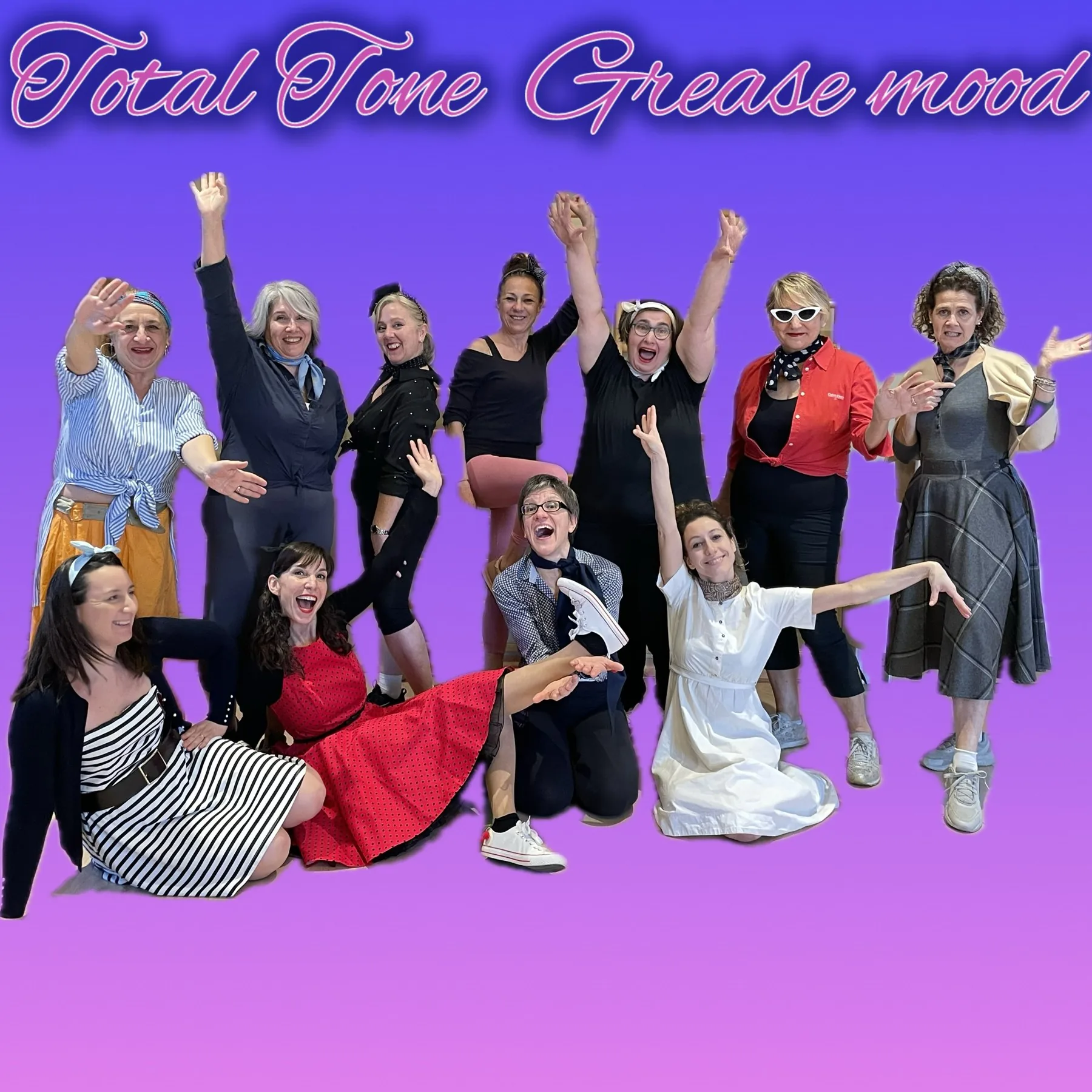 Il gruppo Total Tone a tema Grease